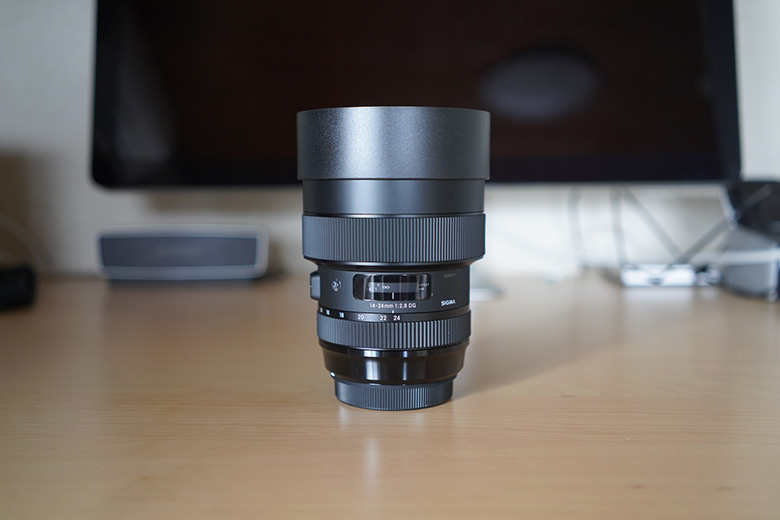 SIGMA 14-24mm F2.8 DG HSM 正面から