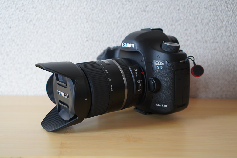 TAMRON 28-300mm F/3.5-6.3 Di VC PZD CANON 5D mark3に取り付け