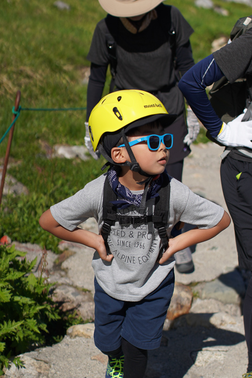 立山山頂へ向けて登山