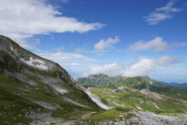 立山山頂へ向けて登山