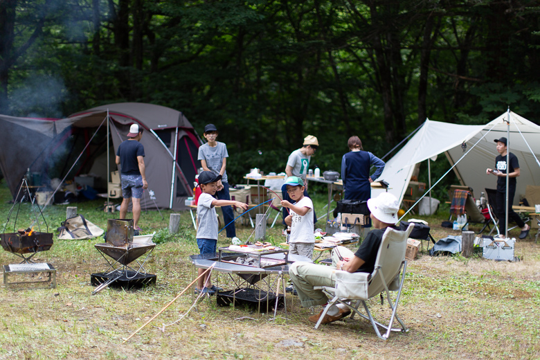 平湯キャンプ場でBBQ