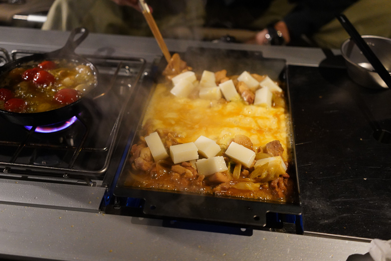 雨飾高原キャンプ場 チーズダッカルビ