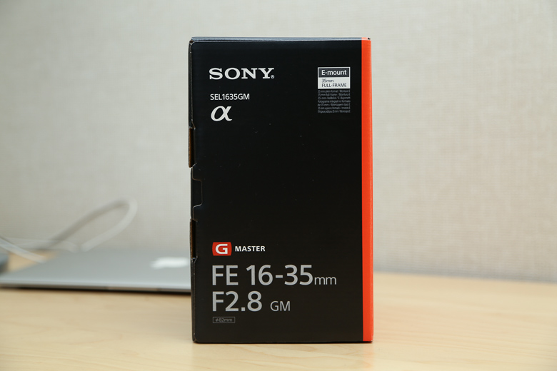 ソニー FE 16-35mm F2.8 GM 外箱