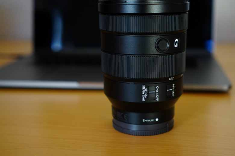 SONY FE 24-105mm F4 G OSS（SEL24105G）手振れ補正機能スイッチ