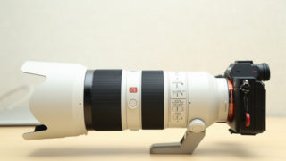 SONY FE 70-200mm F2.8 GM OSSをa7iiiに取り付け