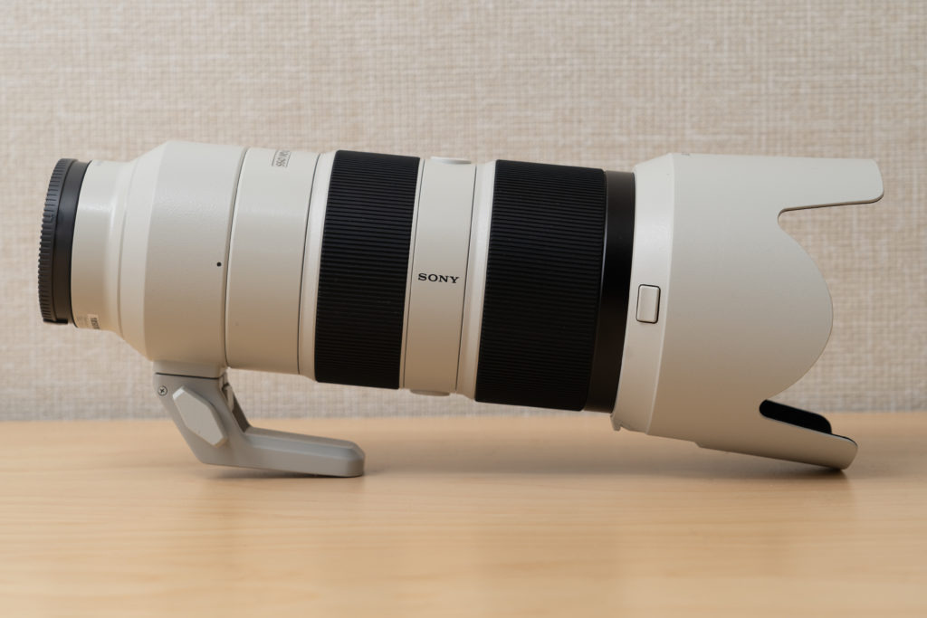 SONY FE 70-200mm F2.8 GM OSSに純正三脚座がついた状態