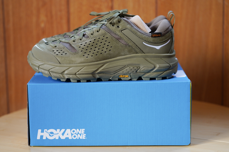 HOKA ONE ONE TOR ULTRA LOW WP JP バーント オリーブ