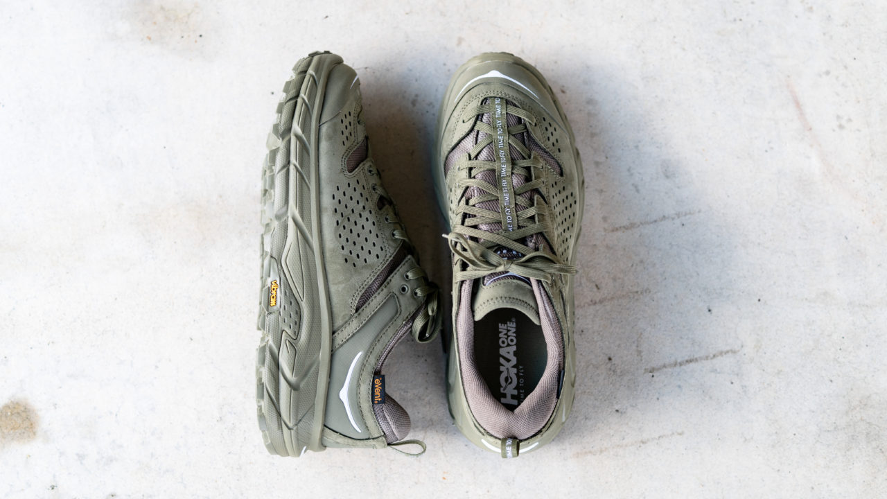 HOKA ONE ONE TOR ULTRA LOW WP JP バーント オリーブ