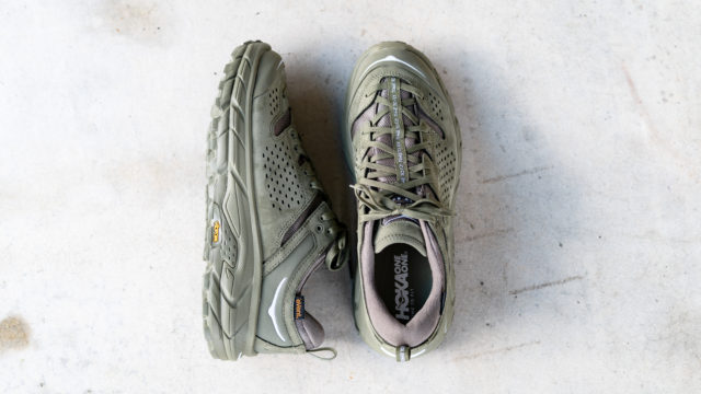 HOKA ONE ONE TOR ULTRA LOW WP JP バーント オリーブ