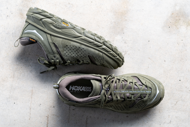 HOKA ONE ONE TOR ULTRA LOW WP JP バーント オリーブ