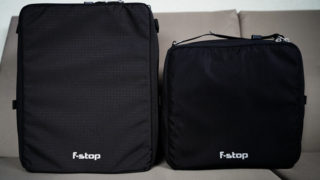 f-stop（エフストップ）Large Pro ICU m231とMedium Slope ICU m285の比較