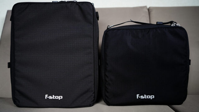 f-stop（エフストップ）Large Pro ICU m231とMedium Slope ICU m285の比較