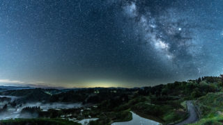 星峠の棚田 天の川