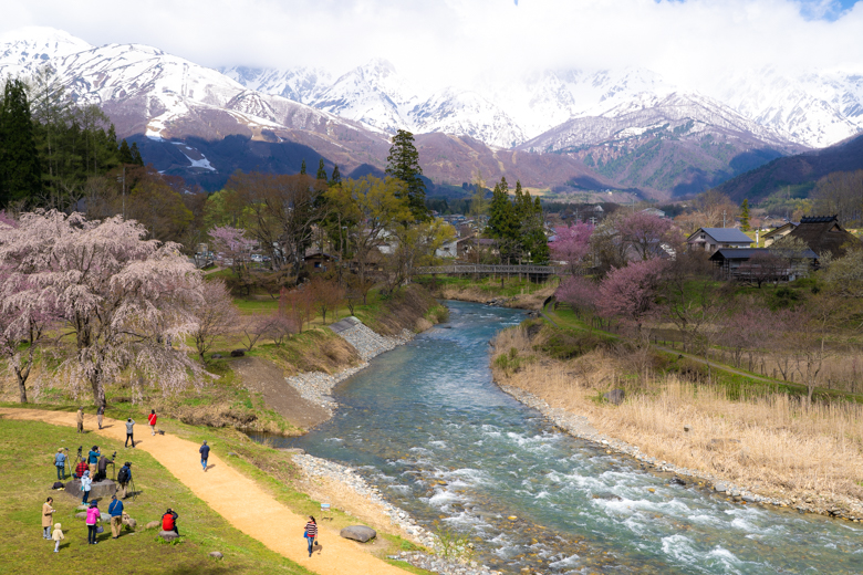 白馬村 大出の吊橋