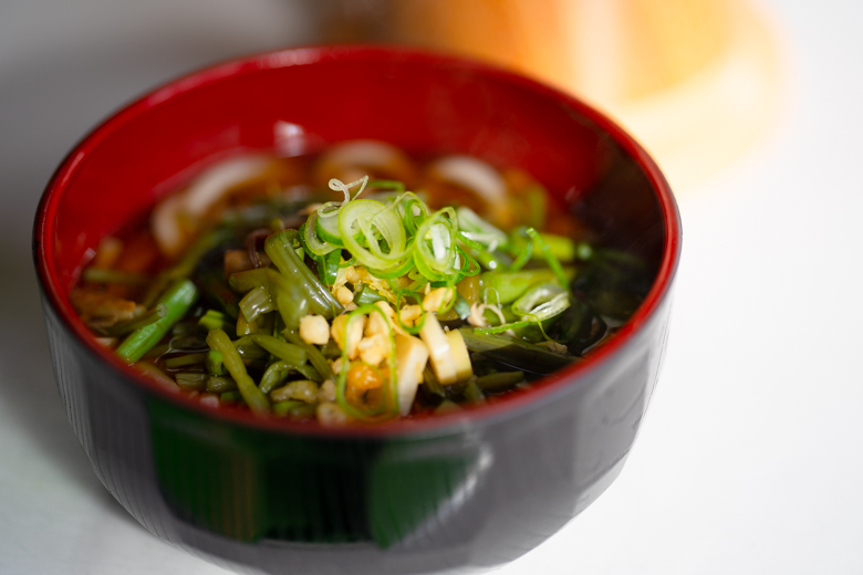 道の駅小谷で食べた山菜そば